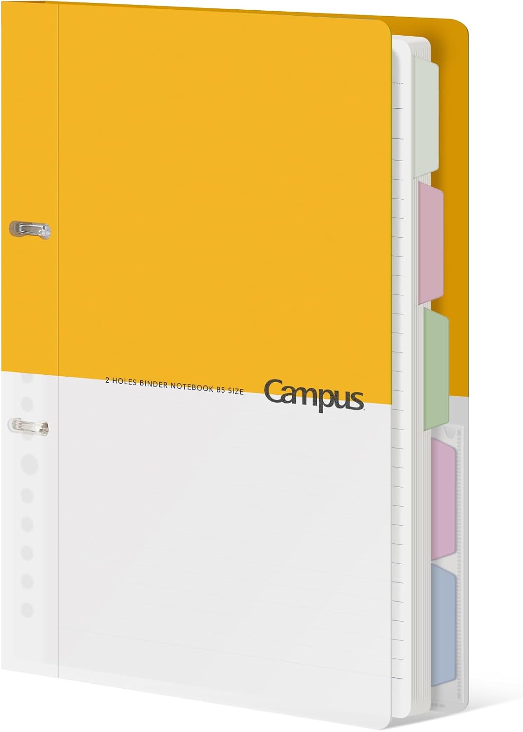 KOKUYO 5 Subject Spiral Notebook Journal, Campus 110 Sheets B5 Refillable Notebook with Dividers Tabs